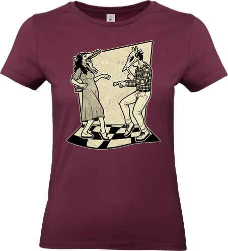 Ghost Couple Dance - Dance, Music, Tv Show, Movie, Ghost, Stories, Creepy, Spooky, Spooky Season, Summoning, Summon, Summoned, Demon, Demons, Classic Horror, Cult Classic, Classic, Vintage, Retro, Retro Vintage, Exorcism, Exorcist - Standard T-Shirt (Frauen)