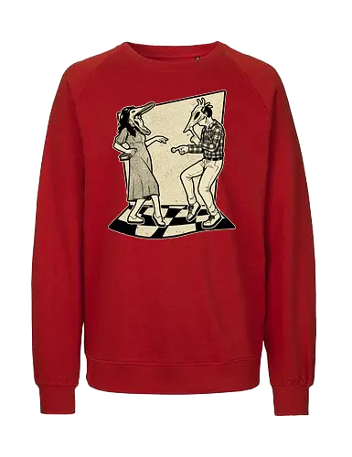 Ghost Couple Dance - Dance, Music, Tv Show, Movie, Ghost, Stories, Creepy, Spooky, Spooky Season, Summoning, Summon, Summoned, Demon, Demons, Classic Horror, Cult Classic, Classic, Vintage, Retro, Retro Vintage, Exorcism, Exorcist - Fairtrade Sweatshirt