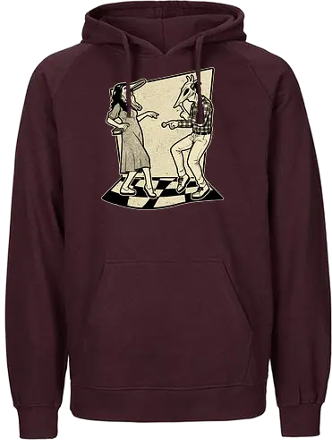 Ghost Couple Dance - Dance, Music, Tv Show, Movie, Ghost, Stories, Creepy, Spooky, Spooky Season, Summoning, Summon, Summoned, Demon, Demons, Classic Horror, Cult Classic, Classic, Vintage, Retro, Retro Vintage, Exorcism, Exorcist - Fairtrade Hoodie