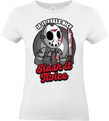 Feels Nice Horror - horror, movie, genre, movies, slasher, classic, classic horror, fun, funny, cult classic, serial killer, cartoon, spooky, scary, creepy, hockey, ice hockey, Friday - Standard T-Shirt (Frauen)