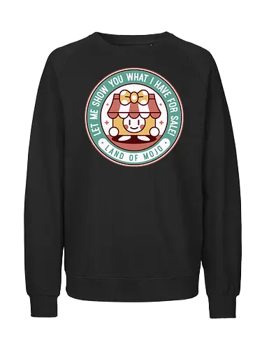 Marina Story Book Shopkeeper - thrash, storybook, honey badger, indie game, video game, gamer, gaming, adventure, magic - Fairtrade Sweatshirt