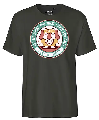 Marina Story Book Shopkeeper - thrash, storybook, honey badger, indie game, video game, gamer, gaming, adventure, magic - Fairtrade T-Shirt