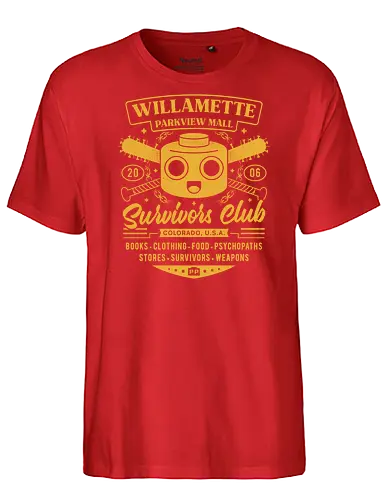 Willamette Parkview Survivor - zombie, servbot, video game, gaming, gamer, survival horror, terror, Horror, biohazard - Fairtrade T-Shirt