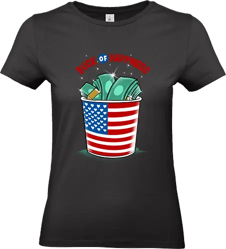buck of happiness - money, font, graffiti, cool, love, politics, happy, american - Standard T-Shirt (Frauen)