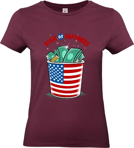 buck of happiness - money, font, graffiti, cool, love, politics, happy, american - Standard T-Shirt (Frauen)