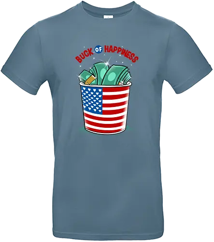 buck of happiness - money, font, graffiti, cool, love, politics, happy, american - Standard T-Shirt