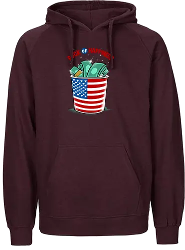 buck of happiness - money, font, graffiti, cool, love, politics, happy, american - Fairtrade Hoodie