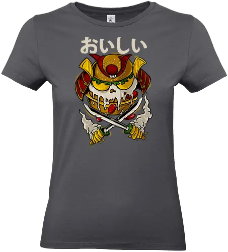 burger slash  - samurai, shinobi, ronin, burger, food, love - Standard T-Shirt (Frauen)