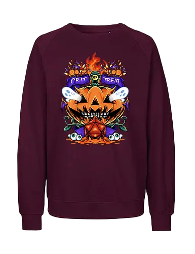 candy party  - horror, halloween, cool, cute, fun, Pen and Paper, game, dice, ghost - Fairtrade Sweatshirt