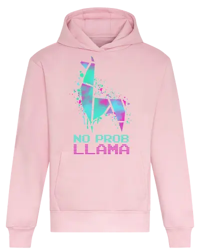 No Probllama - no probllama, no problem, llama, battle royale, gamer, colorful gaming - Heavyweight Hoodie