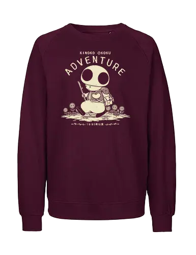 Mushroom Adventure - mushroom kingdom, videogame, classic videogame, mushroom toad, adventurer, mario, gamer, retro gamer, kingdom - Fairtrade Sweatshirt