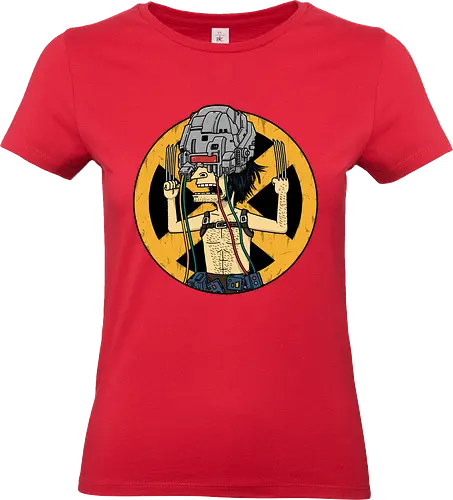 Weaponholio X - weapon x, Superhero, weapon-x, comics, funny cartoons, savage mutant, bungholio, snikt, adamantium, x-23, 90's cartoons, classic cartoons - Standard T-Shirt (Frauen)
