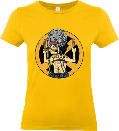 Weaponholio X - weapon x, Superhero, weapon-x, comics, funny cartoons, savage mutant, bungholio, snikt, adamantium, x-23, 90's cartoons, classic cartoons - Standard T-Shirt (Frauen)