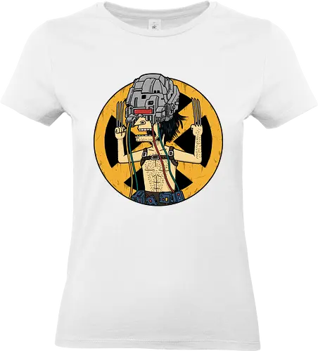 Weaponholio X - weapon x, Superhero, weapon-x, comics, funny cartoons, savage mutant, bungholio, snikt, adamantium, x-23, 90's cartoons, classic cartoons - Standard T-Shirt (Frauen)