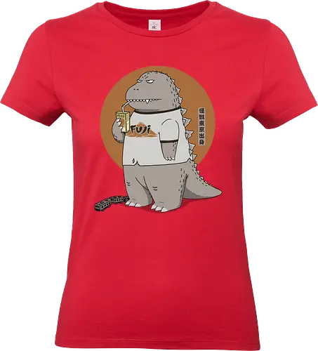 Kaiju from Japan - chibi kaiju, cute kaiju, classic kaiju, Kaiju, tokyo japan, mt. fuji, kaiju, japan kaiju, chibi godzilla, 1954 gojira, fuji japan, famous in japan, japanese monster - Standard T-Shirt (Frauen)