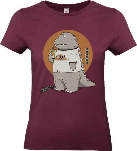 Kaiju from Japan - chibi kaiju, cute kaiju, classic kaiju, Kaiju, tokyo japan, mt. fuji, kaiju, japan kaiju, chibi godzilla, 1954 gojira, fuji japan, famous in japan, japanese monster - Standard T-Shirt (Frauen)