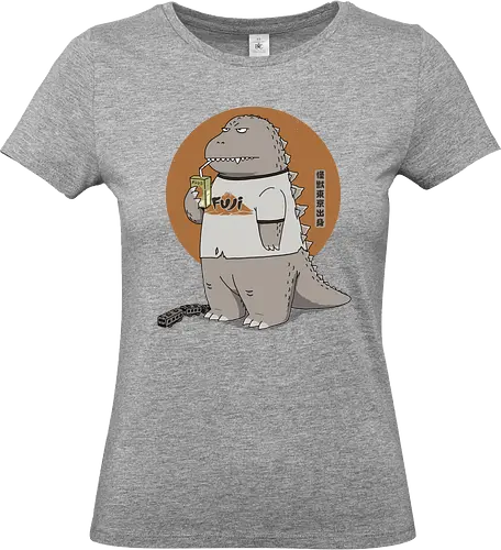Kaiju from Japan - chibi kaiju, cute kaiju, classic kaiju, Kaiju, tokyo japan, mt. fuji, kaiju, japan kaiju, chibi godzilla, 1954 gojira, fuji japan, famous in japan, japanese monster - Standard T-Shirt (Frauen)