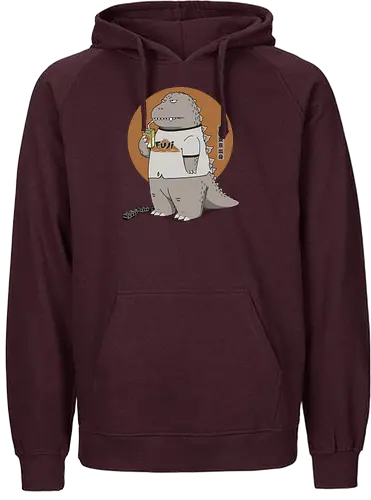 Kaiju from Japan - chibi kaiju, cute kaiju, classic kaiju, Kaiju, tokyo japan, mt. fuji, kaiju, japan kaiju, chibi godzilla, 1954 gojira, fuji japan, famous in japan, japanese monster - Fairtrade Hoodie