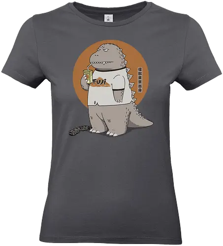 Kaiju from Japan - chibi kaiju, cute kaiju, classic kaiju, Kaiju, tokyo japan, mt. fuji, kaiju, japan kaiju, chibi godzilla, 1954 gojira, fuji japan, famous in japan, japanese monster - Standard T-Shirt (Frauen)