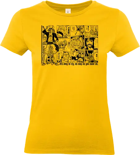 Anime Pirate - pirates, anime quote, inspirational, quote, pirate hunter, kuroashi, yonko, chopper, cat buglar, sunny go, going merry, anime, manga, otaku, weeb, jolly roger, comic art, manga drawing, anime artwork - Standard T-Shirt (Frauen)