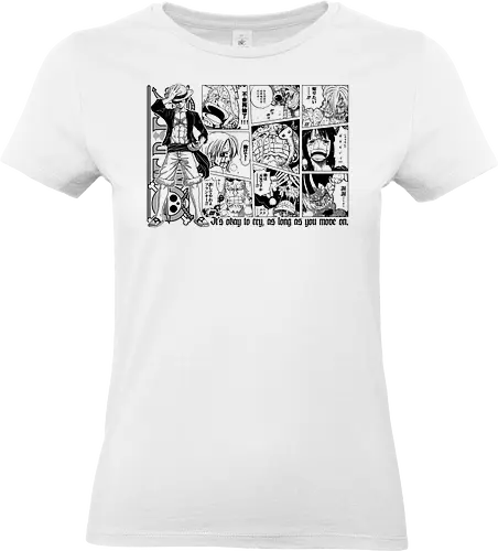 Anime Pirate - pirates, anime quote, inspirational, quote, pirate hunter, kuroashi, yonko, chopper, cat buglar, sunny go, going merry, anime, manga, otaku, weeb, jolly roger, comic art, manga drawing, anime artwork - Standard T-Shirt (Frauen)