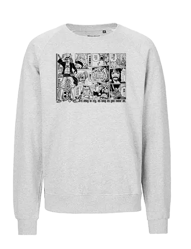 Anime Pirate - pirates, anime quote, inspirational, quote, pirate hunter, kuroashi, yonko, chopper, cat buglar, sunny go, going merry, anime, manga, otaku, weeb, jolly roger, comic art, manga drawing, anime artwork - Fairtrade Sweatshirt