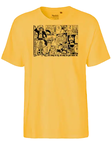 Anime Pirate - pirates, anime quote, inspirational, quote, pirate hunter, kuroashi, yonko, chopper, cat buglar, sunny go, going merry, anime, manga, otaku, weeb, jolly roger, comic art, manga drawing, anime artwork - Fairtrade T-Shirt