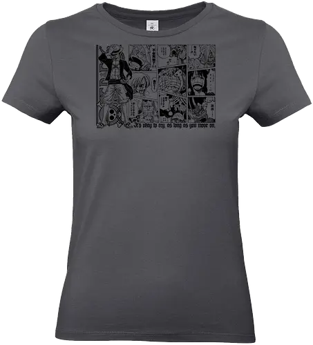 Anime Pirate - pirates, anime quote, inspirational, quote, pirate hunter, kuroashi, yonko, chopper, cat buglar, sunny go, going merry, anime, manga, otaku, weeb, jolly roger, comic art, manga drawing, anime artwork - Standard T-Shirt (Frauen)