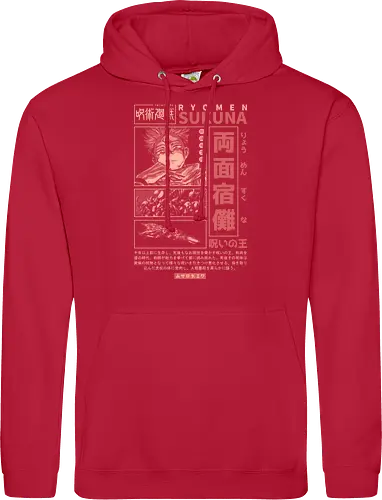 The King of Curses - cursed king, cursed finger, anime, senpai, dark fantasy, goth, manga, shonen, japanese, kanji, jujutsu, streetwear, otaku, weeb, hypebeast - Standard Hoodie