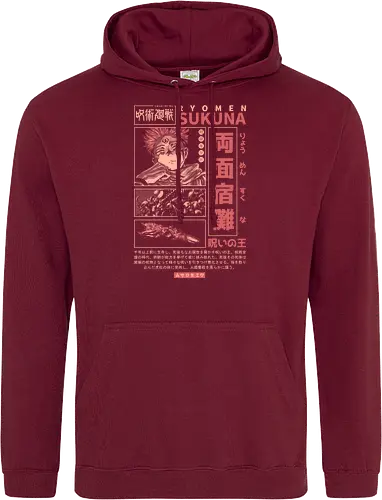 The King of Curses - cursed king, cursed finger, anime, senpai, dark fantasy, goth, manga, shonen, japanese, kanji, jujutsu, streetwear, otaku, weeb, hypebeast - Standard Hoodie