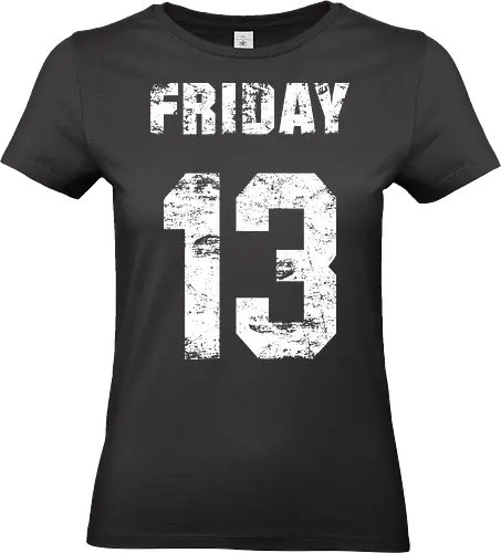 Friday the 13th - slasher, horror, halloween, friday the 13th, scary, crystal lake, baseball, killer, trick or treat, mask, serial killer, devil, 13, demon, ghoul, paranormal, gore, thriller, horror movie, creepy - Standard T-Shirt (Frauen)