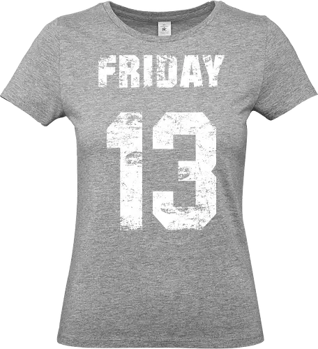 Friday the 13th - slasher, horror, halloween, friday the 13th, scary, crystal lake, baseball, killer, trick or treat, mask, serial killer, devil, 13, demon, ghoul, paranormal, gore, thriller, horror movie, creepy - Standard T-Shirt (Frauen)