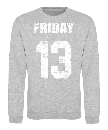Friday the 13th - slasher, horror, halloween, friday the 13th, scary, crystal lake, baseball, killer, trick or treat, mask, serial killer, devil, 13, demon, ghoul, paranormal, gore, thriller, horror movie, creepy - Sweatshirt