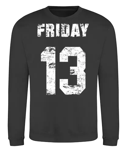 Friday the 13th - slasher, horror, halloween, friday the 13th, scary, crystal lake, baseball, killer, trick or treat, mask, serial killer, devil, 13, demon, ghoul, paranormal, gore, thriller, horror movie, creepy - Sweatshirt