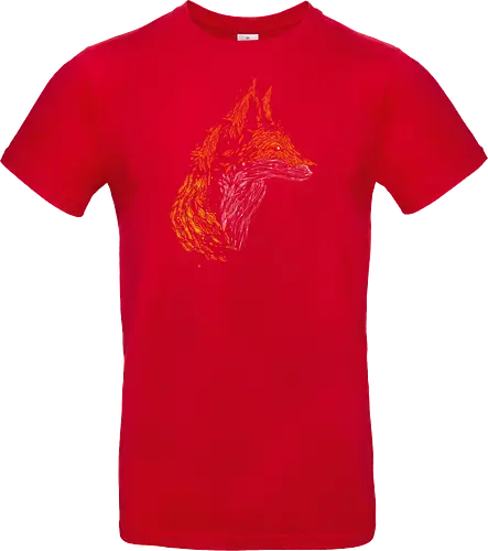 Fox in leaves - fox, foxes, animal lovers, artistic, kharmazero, fall season, autumn, autumn colors, nature - Standard T-Shirt