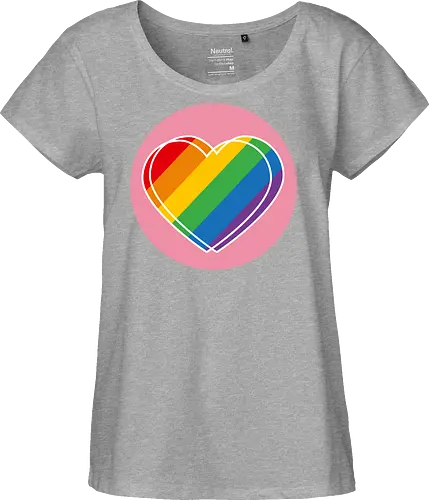 Pride Herz - Kreis - Fairtrade Girl Shirt