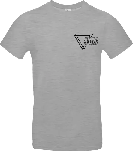 Lebe stets so... - Pocket - schwarz - Standard T-Shirt