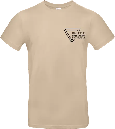 Lebe stets so... - Pocket - schwarz - Standard T-Shirt