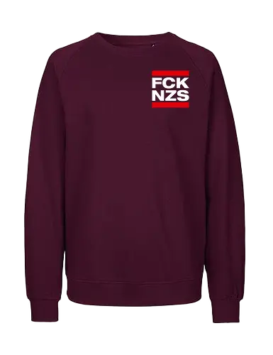 FCK NZS - Pocket - weiß - Fairtrade Sweatshirt