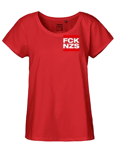 FCK NZS - Pocket - weiß - Fairtrade Girl Shirt
