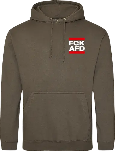 FCK AFD - Pocket - weiß - Standard Hoodie
