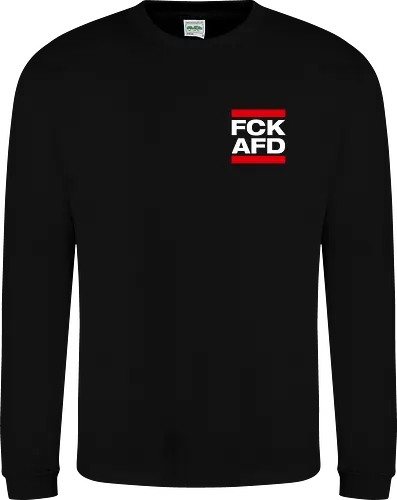 FCK AFD - Pocket - weiß - Sweatshirt