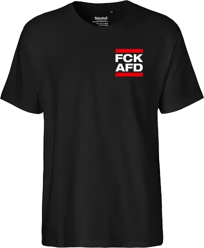 FCK AFD - Pocket - weiß - Fairtrade T-Shirt