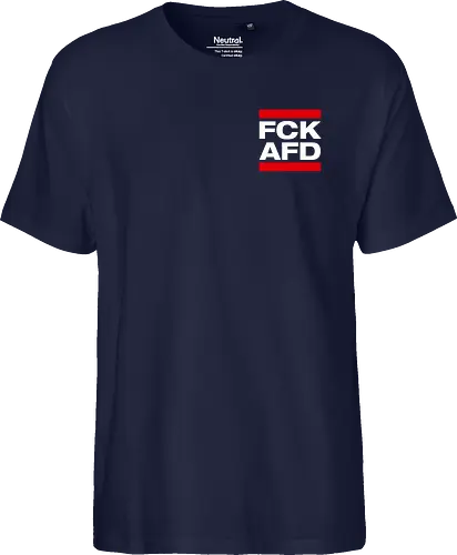 FCK AFD - Pocket - weiß - Fairtrade T-Shirt