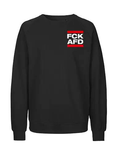 FCK AFD - Pocket - weiß - Fairtrade Sweatshirt