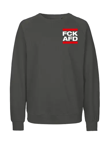 FCK AFD - Pocket - weiß - Fairtrade Sweatshirt