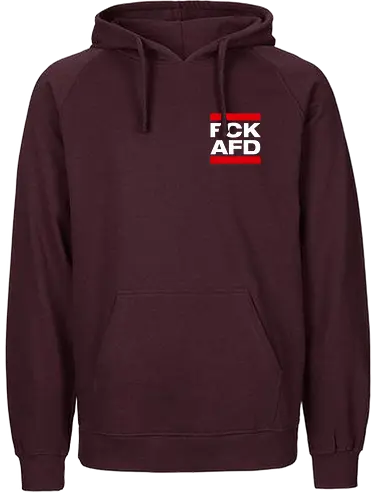 FCK AFD - Pocket - weiß - Fairtrade Hoodie