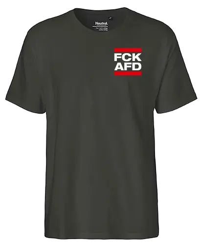FCK AFD - Pocket - weiß - Fairtrade T-Shirt