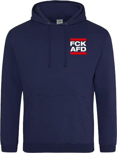 FCK AFD - Pocket - weiß - Standard Hoodie