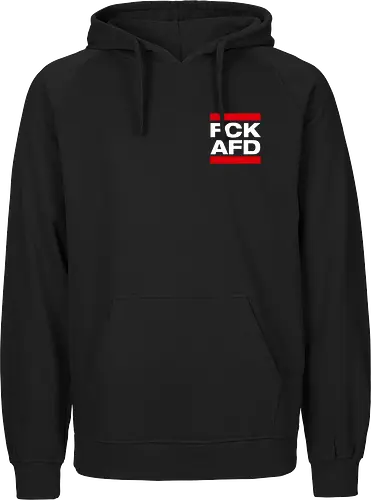 FCK AFD - Pocket - weiß - Fairtrade Hoodie